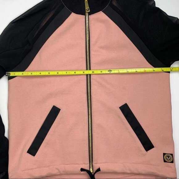 𝅺True Religion Sheer Sleeve Track  Jacket - Picture 4 of 11